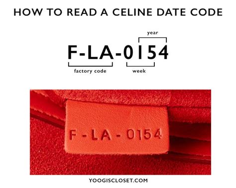 celine serial number|celine bags factory code.